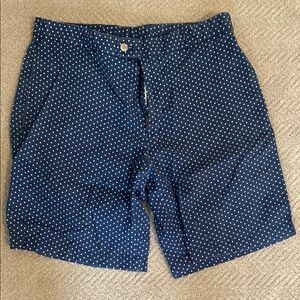 Peter Millar Navy Polka Dot Shorts